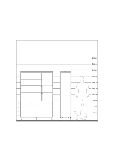 Hyperion Dolap 8 Raflı 8 Çekmeceli Tek Kapaklı 132x44x195 Çam-antrasit/antrasit Antrasıt/antrasıt Hyperion Dolap 8 Raflı 8 Çekmeceli Tek Kapaklı 132x44x195 Çam-antrasit/antrasit Antrasıt/antrasıt
