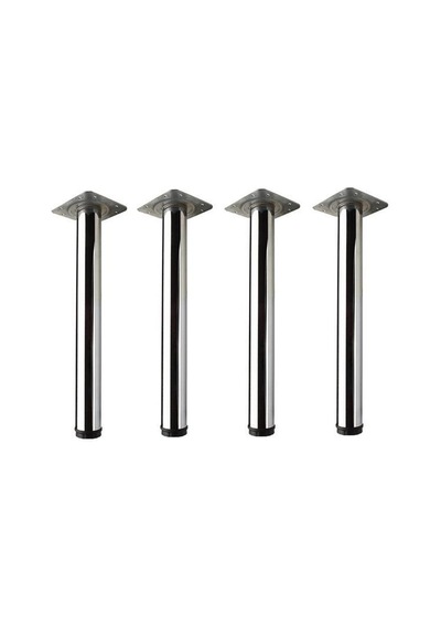 Metal, 71 Cm Krom Kaplama Bingolu Masa Ayağı 4 Adet