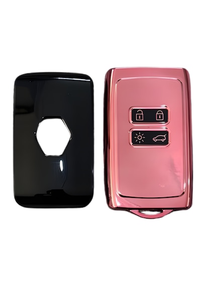 Autohan Keys Lüx Renault Anahtar Kılıfı, Clio E-tech, Austral, Megane 4, Talisman, Clio 5 İle Uyumlu, Pembe