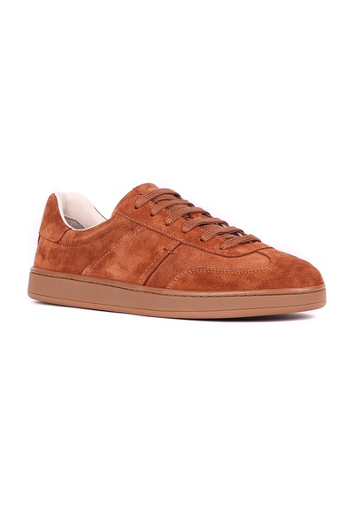 Shoetyle - Hakiki Süet Deri Taba Rengi Erkek Sneaker - 666-sh-10-129-1574