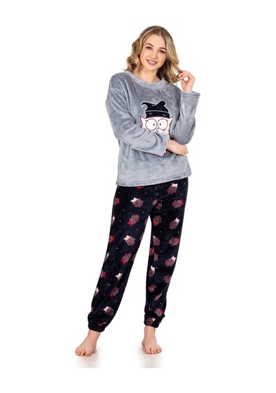 Jiber Kadın Welsoft Kışlık Pijama Takımı 3917 - 1 Adet 001