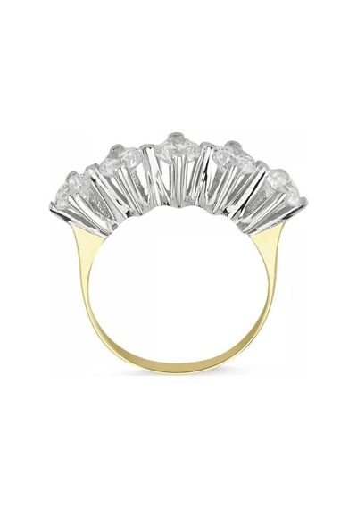 Altın 5 Taş Yüzük Swarovski Taşlı 285800235