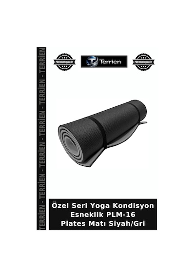 Özel Seri Yoga Kondisyon Esneklik Plm-16 Plates Matı Siyah/gri Siyah - Gri