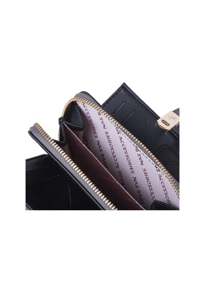 Nas Bag Kadın Orta Boy Kartlık Kağıt Para Ve Bozuk Para Tasarımına Sahip Gri Dona 16x9 Cm