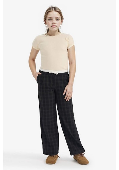 Defacto Kız Çocuk Wide Leg Kısa Paça Poplin Pantolon G4687a825aubn339 Kahve-bn339