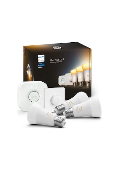Philips HueWA 8-75W Beyaz Ambiyans Akıllı Başlangıç Seti 3'lü Akıllı Buttonlu E27