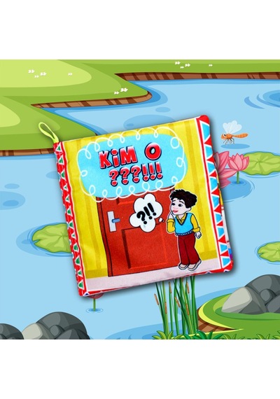Tox Kim O Kumaş Sessiz Kitap T096 - Bez Kitap , Eğitici Oyuncak , Yumuşak Ve Hışırtılı