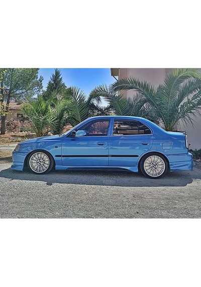 Hyundai Accent 2 Milenyum Kasa Marşpiyel - Boyasız Fiberglass - 2001 - 2004