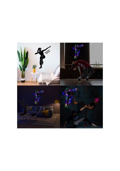 Led Işıklı Dans Temalı Tablo Emma Dekoratif Gece Lambası Çok Renkli - 737251119 Çok Renkli