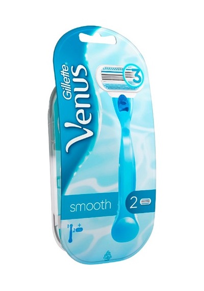 Gillette Venüs Smooth Kadın Tıraş Bıçağı + Yedek x 2