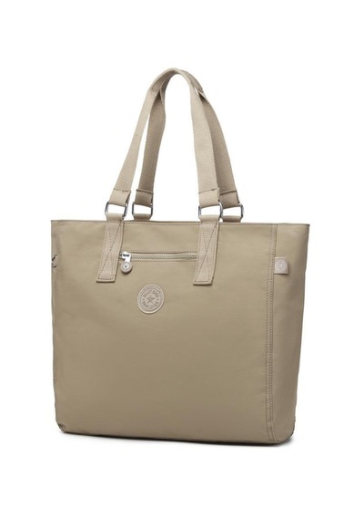 Smart Bags Büyük Boy Omuz Kadın Çantası Krinkıl Kumaş 35884 Camel