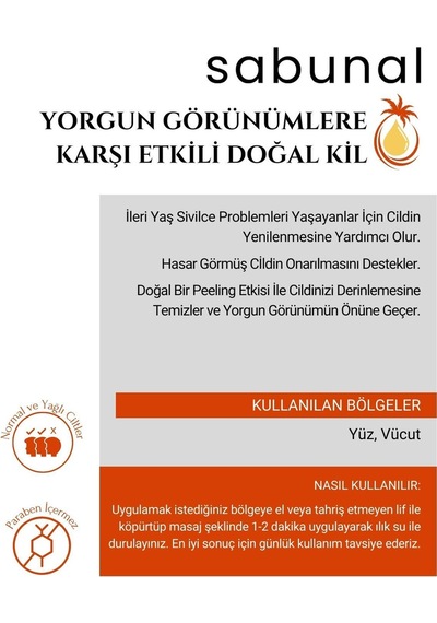 Sabunal Kırmızı Kil Sabunu 3 Adet - Geleneksel Doğal Cilt Bakım Sabunu