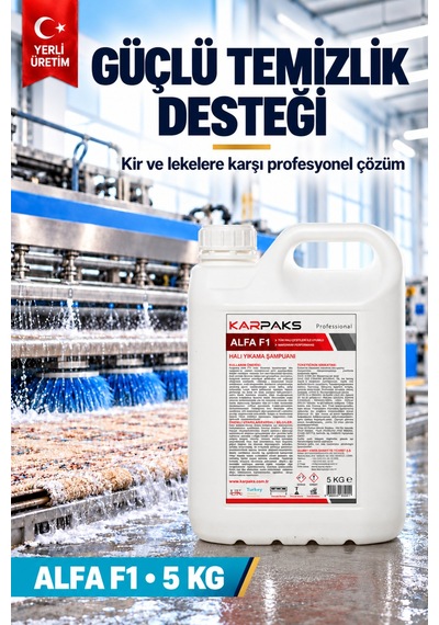 Alfa F1 Ultra Halı Yıkama Şampuanı 5 Kg Tekli