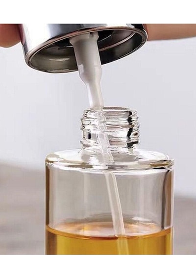2 Adet Cam Şişe Spray Yağdanlık Sprey Yağlık Sirkelik 100 Ml Altın Diğer