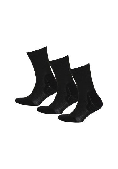 Thermoform Active Çorap Unisex 3'lü Paket Siyah Renkli