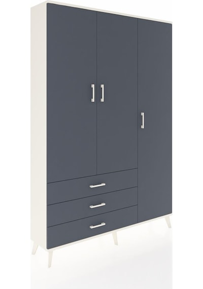 Arges Dolap 6 Raflı 3 Çekmeceli Tek Askılı 132x30x195 Aytaşı-antrasit/antrasit Antrasıt/antrasıt Arges Dolap 6 Raflı 3 Çekmeceli Tek Askılı 132x30x195 Aytaşı-antrasit/antrasit Antrasıt/antrasıt