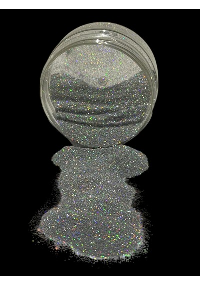 Epoksi Glitter Sim 50 Gr Holografik Parlak Silver