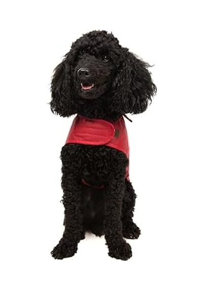 Stuf&co Köpek Montu, Su Ve Rüzgar Geçirmez, İthal Waxed Cotton Kumaştan Üretilmiş Kırmızı, Medium Acı Biber