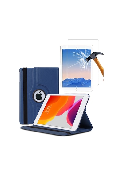 Ipad Air 1 2 Ipad 5. 6. Nesil 9.7 İnç 360 Dönerli Tablet Kılıfı + Ekran Koruyucu Arka Kapak