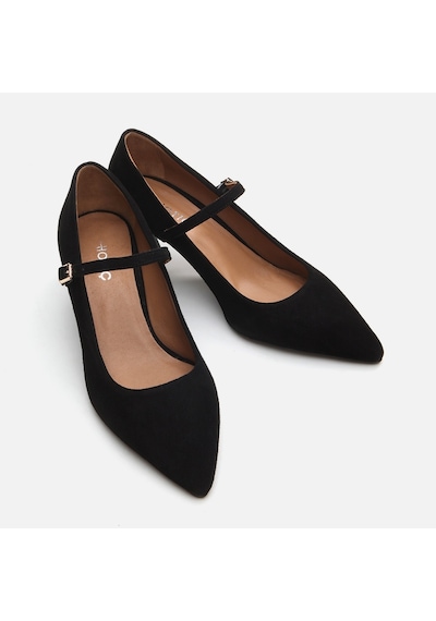 Hotiç Mary Jane Hakiki Deri Siyah Kadın Stiletto 01ayh293450a100 Siyah-black Siyah