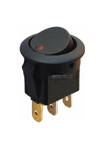 Led Işıklı 12v Anahtar Yuvarlak On/off Buton