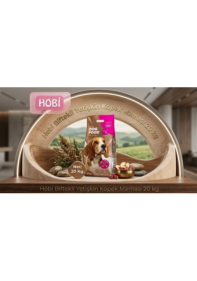 Hobi Biftekli Yetişkin Köpek Maması 20 Kg Tam Ve Dengeli Günlük Beslenme Desteği