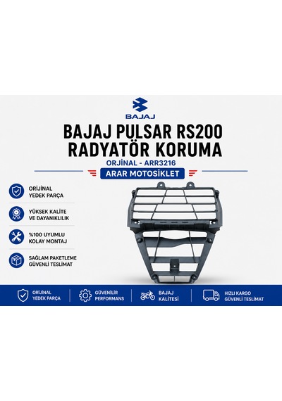 Bajaj Pulsar Rs200 Radyatör Koruma -arr3216 Siyah