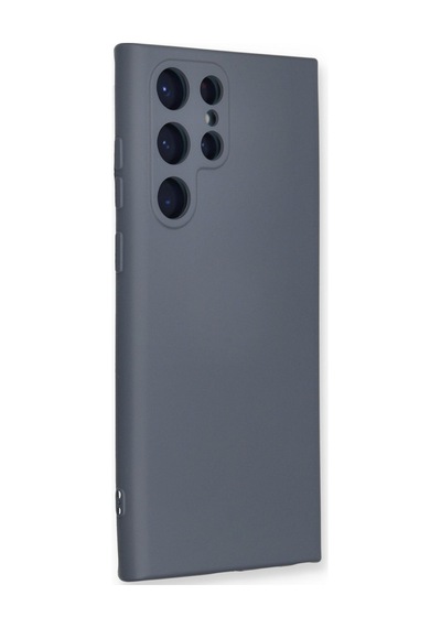 Samsung Galaxy  Uyumlu,  S24 Ultra Kılıf Nano İçi Kadife Silikon - Gri