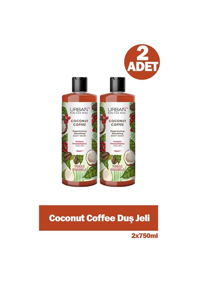 Urban Care Body Series Coconut Coffee Duş Jeli 750 Ml 2 Adet Hindistan Cevizi