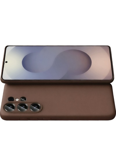 Samsung Galaxy S26 Ultra Uyumlu Kılıf Esnek Premium Yumuşak Silikon Telefon Kılıfı Kapak Kahverengi