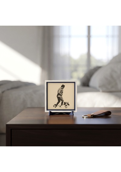 Çağdaş Tasarım Atatürk Motifli Dekoratif Parça, Çalışma Masanız İçin Anlam Dolu Özel Hediye 10x10 Cm