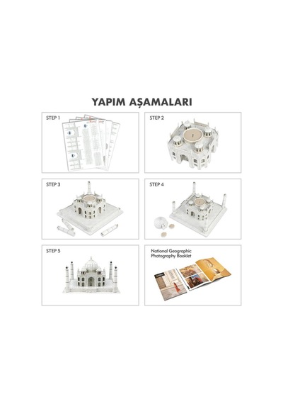 National Geographic 87 Parça 3d Puzzle Taj Mahal.