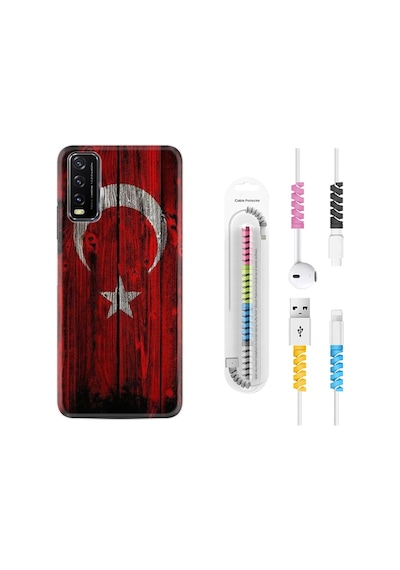 Vivo Y20 Kılıf Kablo Koruyuculu Şanlı Türk Bayrağı 2 1317