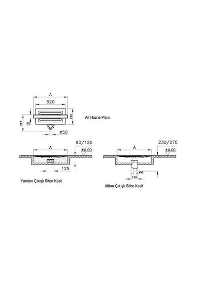 VitrA Dk100 Eco-flow Duş Kanalı 59980480000
