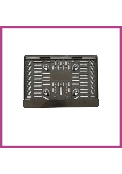 Gees Global Çıtalı Kare Plastik Plakalık Motosiklet Plaka Altlığı 25x16cm Gbzs