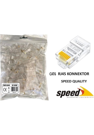 Ontech - Speed Sp-u100 Cat6 Rj45 Konnektör 100 Adet