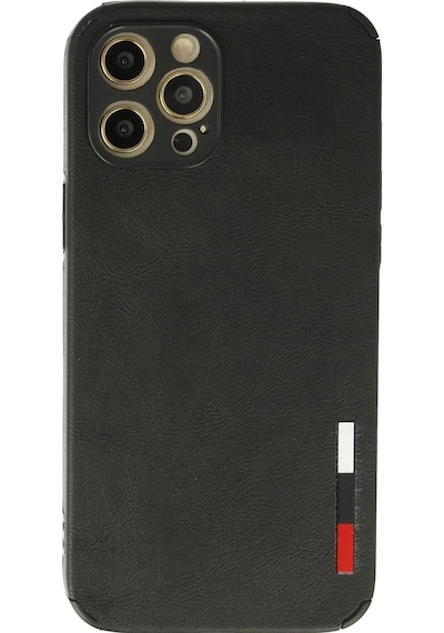 Newface - 860 - İphone 12 Pro Kılıf Loop Deri Silikon - Ece-umay - - Siyah