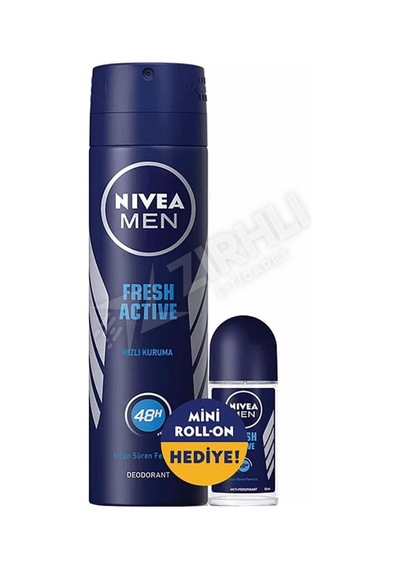 5 Adet Nivea Fresh Erkek Deodorant 150 Ml + Roll-on 25 Ml Hediye