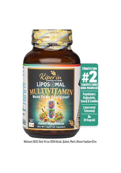 Kiperin Lipozomal Multivitamin 13 Vitamin & 6 Mineral Cilt - Saç - Tırnak & Enerji Akıllı Gıda Takviyesi