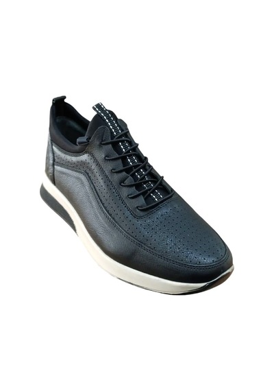 Castle Black 71111 Erkek Deri Casual Ayakkabı Siyah Siyah