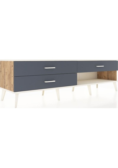 Hyperion Tv Ünitesi 3 Çekmeceli 176x44x51 Çam-aytaşı/antrasit Aytası/antrasıt Hyperion Tv Ünitesi 3 Çekmeceli 176x44x51 Çam-aytaşı/antrasit Aytası/antrasıt