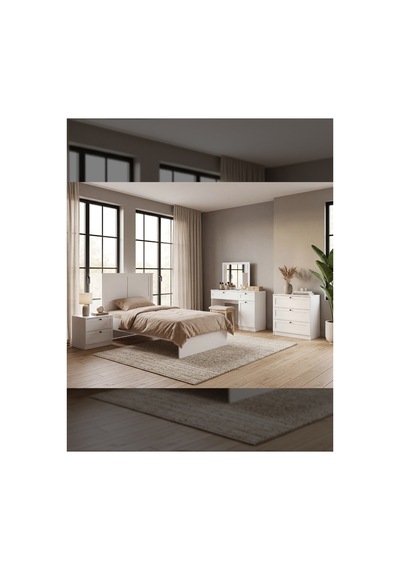 Terra Makyaj Masası 120 X 97 X 41 Cm - Modern Tasarım Beyaz