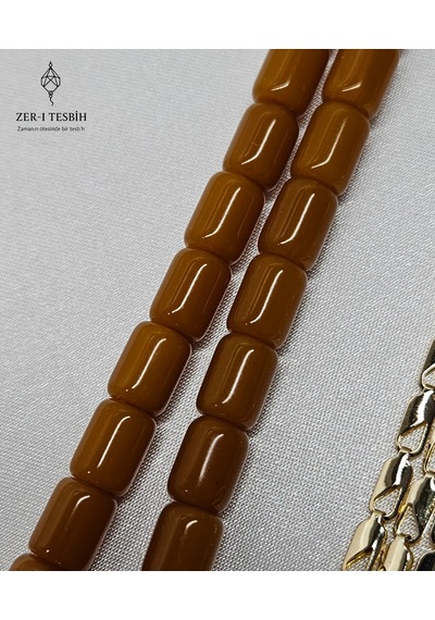 Zer-i Tesbih Tasarım Püsküllü Tesbih Açık Kahverengi