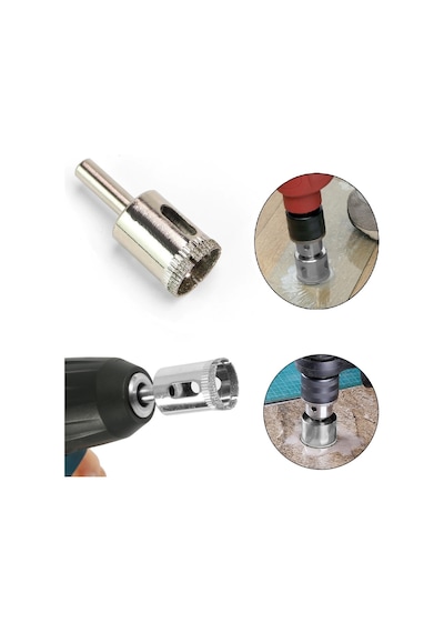 Mermer Granit Fayans Cam delme 14mm Pancı Elmaslı Matkap karot