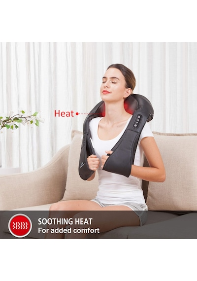 Snailax Kablosuz Masaj Shiatsu Boyun Masajı, Isı Fonksiyonlu, 4d Dönen Masaj, Boyun Omuz Sırtı İçin Kas Gevşetme, Erkekler / Kadınlar / Anne / Baba İçin Hediyeler Snailax Kablosuz Masaj Shiatsu Boyun Masajı, Isı Fonksiyonlu, 4d Dönen Masaj, Boyun Omuz Sırtı İçin Kas Gevşetme, Erkekler / Kadınlar / Anne / Baba İçin Hediyeler