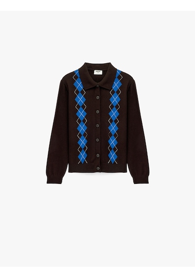 Koton Viskon Karışımlı Baklava Desenli Uzun Kollu Düğmeli Polo Yaka Triko Hırka Kahverengi 7wkg90097ht Kahve Koton Viskon Karışımlı Baklava Desenli Uzun Kollu Düğmeli Polo Yaka Triko Hırka Kahverengi 7wkg90097ht Kahve
