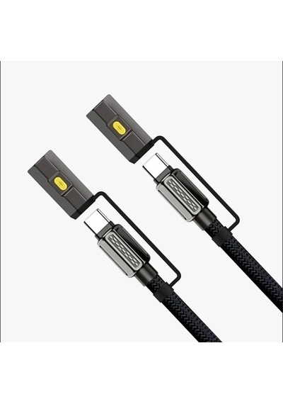 Led Fener Ve Alevsiz Çakmak Fonksiyonlu Type-c Şarj Ve Data Kablosu 120 Cm Siyah Diğer