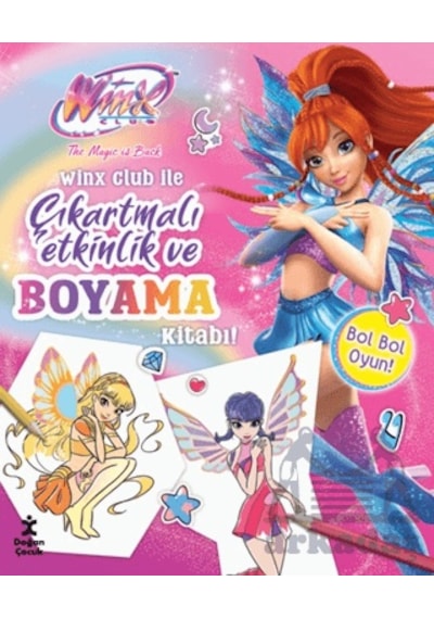Winx Club İle Çıkartmalı Etkinlik Ve Boyama Kitabı Doğan Çocuk