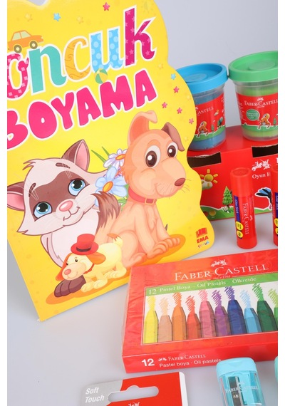 Orjinal Faber-castell Premium 102 Parça Boyama Seti Pastel Boya,boyama Kitabı,sulu Boya,oyun Hamuru