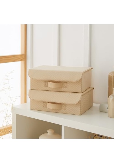 Li Bej Kapaklı Kutu Set 30 X 23 X 11 Cm Genel